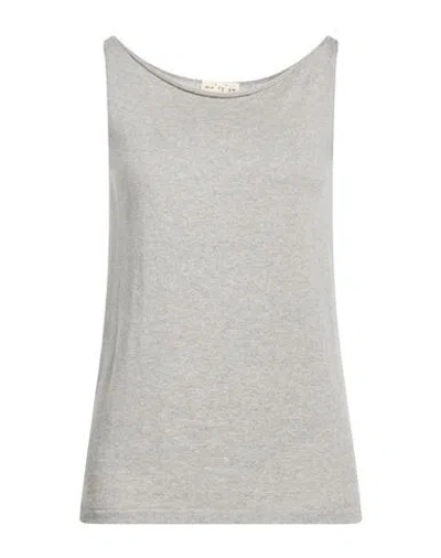 Ma'ry'ya Woman Top Grey Size S Cotton In Gray