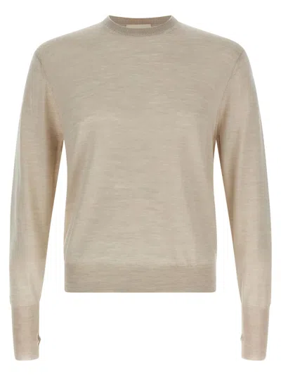 Ma'ry'ya Wool, Silk & Cashmere Blend Sweater In Beige