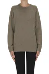 Ma'ry'ya Wool, Silk And Cashmere Pullover In Brown
