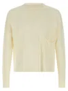 Ma'ry'ya Wool Sweater With Relaxed Fit And Chest Pocket In Multi