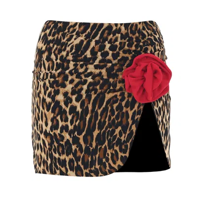 Marzé Women's Leopard Isabella Skirt In Animal Print