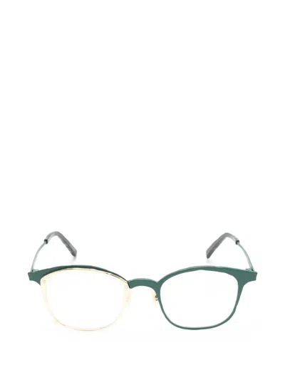 Masahiro Maruyama Irregular-frame Glasses In Green
