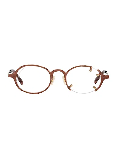 Masahiro Maruyama Mm/0062 No.5 Eyewear In Bronze Brown(vista)