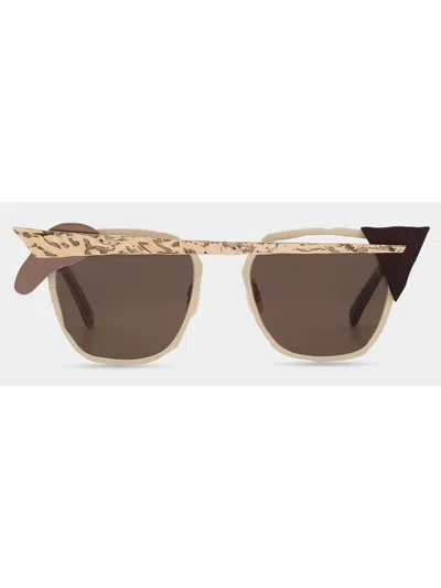 Masahiro Maruyama Mm/0093 No.4 Sunglasses In Gold