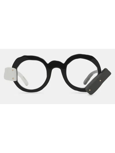 Masahiro Maruyama Mm/0096 No.2 Eyewear In Black_white_gray
