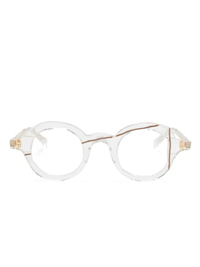 Masahiro Maruyama Round-frame Glasses In 白色