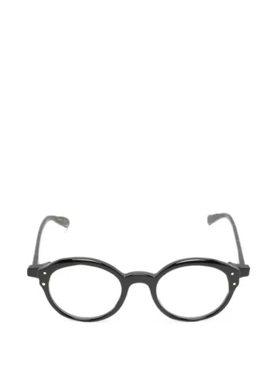 Masahiro Maruyama Round-frame Glasses In Black