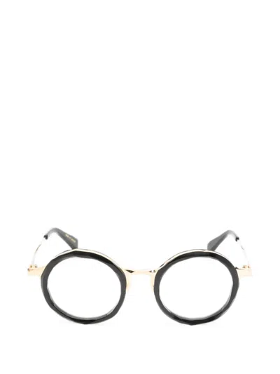 Masahiro Maruyama Round-frame Glasses In Black