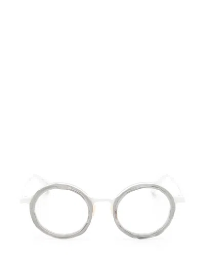 Masahiro Maruyama Round-frame Glasses In White