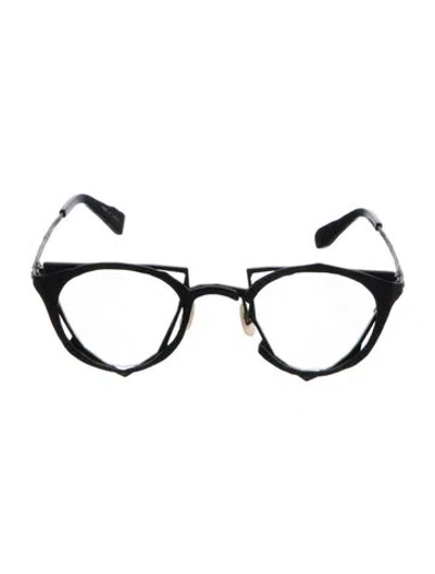 Pre-owned Masahiro Maruyama Square Eyeglasses In Black