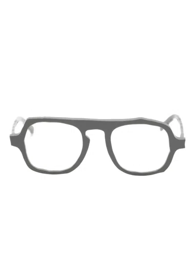 Masahiromaruyama Geometric-frame Glasses In Gray