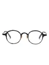 Masahiromaruyama Round-frame Glasses In Black