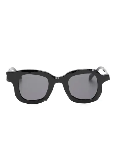 Masahiromaruyama Round-frame Sunglasses In Black