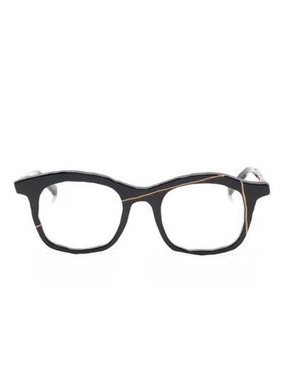Masahiromaruyama Square-frame Glasses In Black