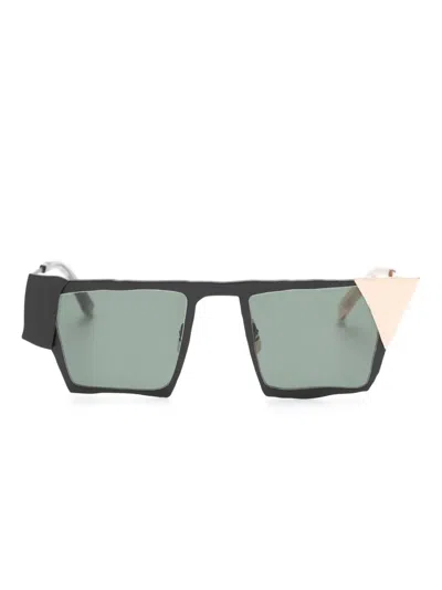 Masahiromaruyama Square-frame Sunglasses In Black