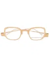 Masahiromaruyama Brille Mit Umgedrehtem Gestell In Gold