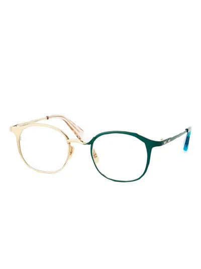 Masahiromaruyama Two-tone Glasses In 金色