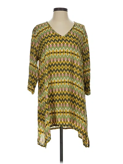 Pre-owned Masai 3/4 Sleeve Blouse In Yellow