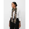 Masai Copenhagen Aeloria Animal Print Scarf In Brown
