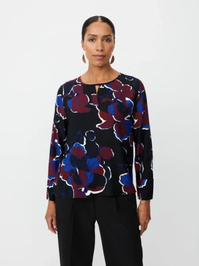 Masai Copenhagen Belsanu Round Neck Long Sleeve Blouse In Black