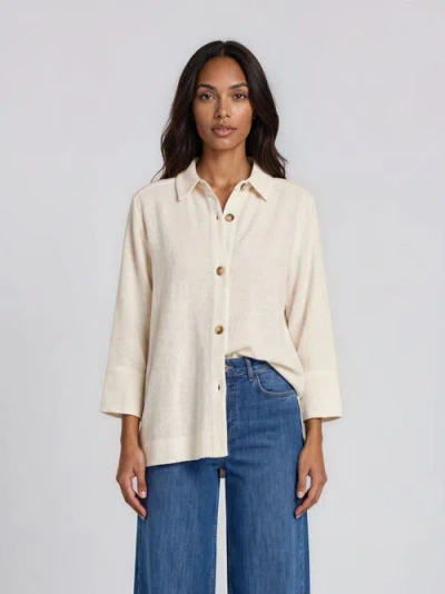 Masai Copenhagen Button-down Shacket In White