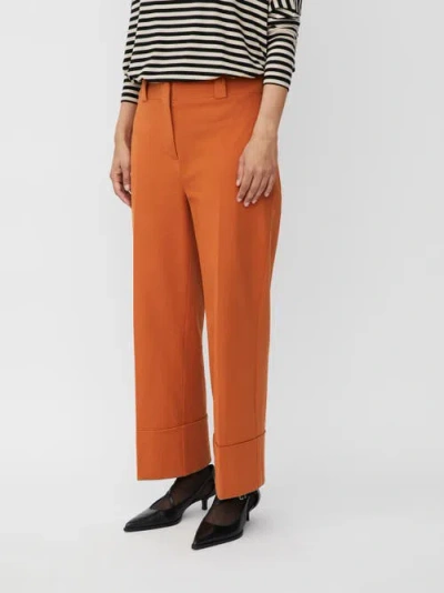 Masai Copenhagen Cropped Loose Leg Pants In Brown