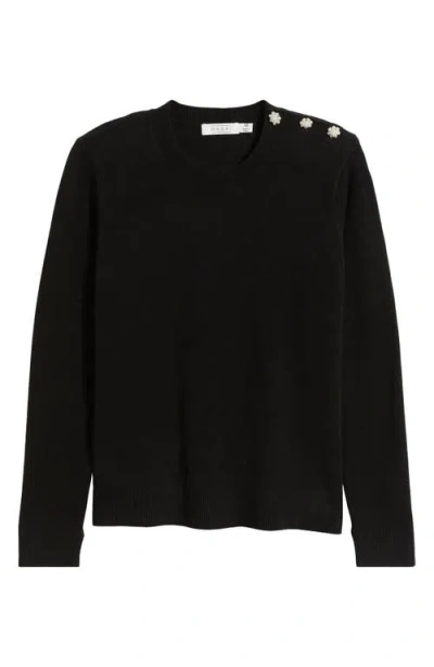 Masai Copenhagen Filiziana Button Shoulder Sweater In Black