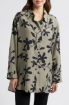 Masai Copenhagen Idette Relaxed Fit Button-up Shirt In Vetiver