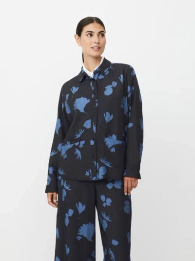 Masai Copenhagen Inanne Long Sleeve Printed Shirt In Black