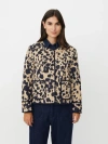 Masai Copenhagen Javira Long Sleeve Animal Print Jacket In Brown