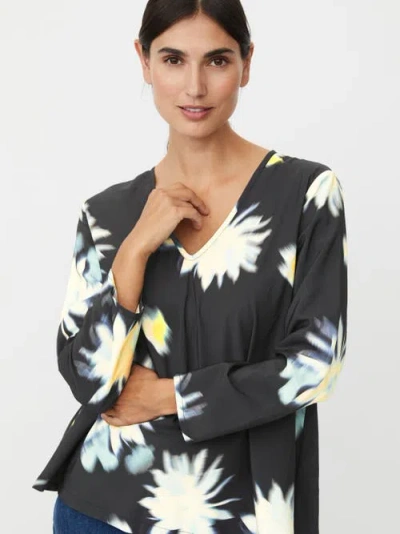 Masai Copenhagen Kala Long Sleeve V-neck Blouse In Black