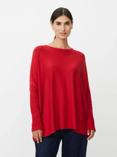 Masai Copenhagen Long Sleeve Round Neck Knit Sweater In Red
