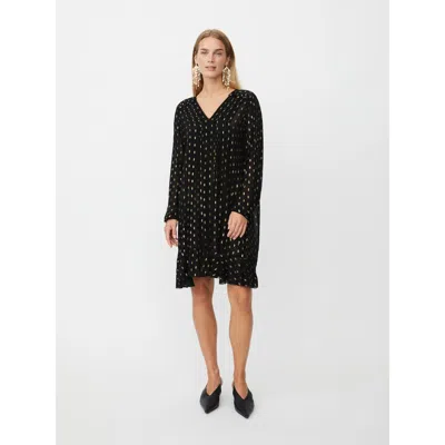 Masai Copenhagen Long Sleeve V-neck A-line Dress In Black