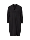 Masai Copenhagen Long Sleeve V-neck Tunic In Black