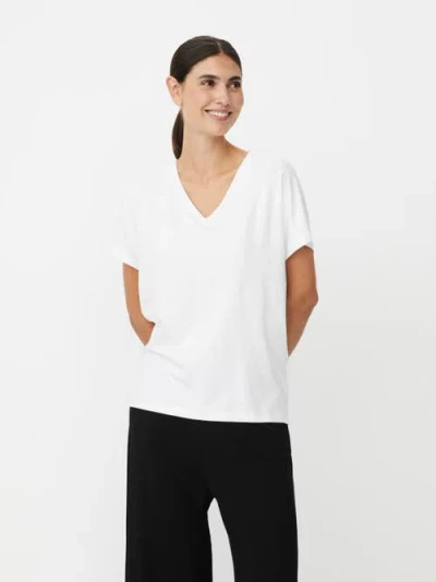 Masai Copenhagen Mabadu V-neck Short Sleeve T-shirt In Gray