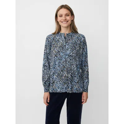 Masai Copenhagen Mabawia Graphic Print Top In Blue