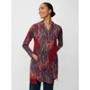 Masai Copenhagen Magavora Long Sleeve Jersey Tunic Top In Red