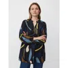 Masai Copenhagen Magenevra Long Sleeve V-neck Tunic In Black