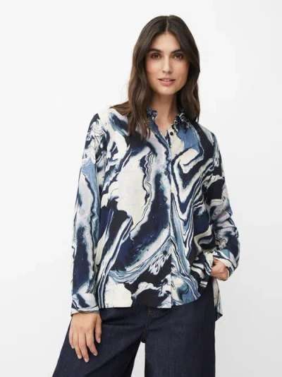 Masai Copenhagen Maimanja Long Sleeve Collared Shirt In Multi