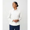 Masai Copenhagen Maimma Long Sleeve Collared Shirt In White