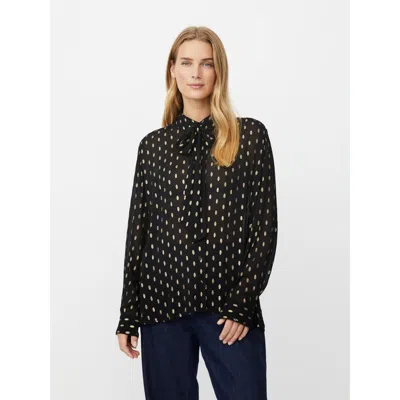 Masai Copenhagen Mainoria Neck Tie Shirt In Black