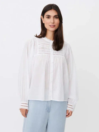 Masai Copenhagen Maizoria Mandarin Collar Blouse In White