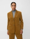 Masai Copenhagen Majaxi Long Sleeve Corduroy Blazer In Brown