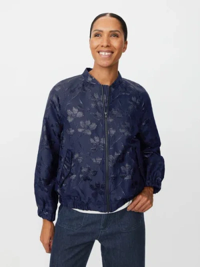 Masai Copenhagen Majossana Jacquard Bomber Jacket In Blue