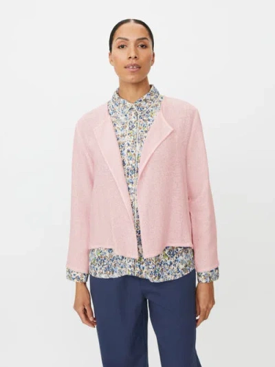 Masai Copenhagen Majulitta Open Front Bouclé Jacket In Pink