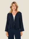 Masai Copenhagen Majulitta Open Front Long Sleeve Jacket In Blue