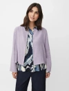 Masai Copenhagen Majulitta Open Front Long Sleeve Jacket In Purple