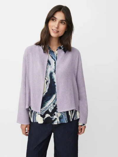 Masai Copenhagen Majulitta Open Front Long Sleeve Jacket In Purple