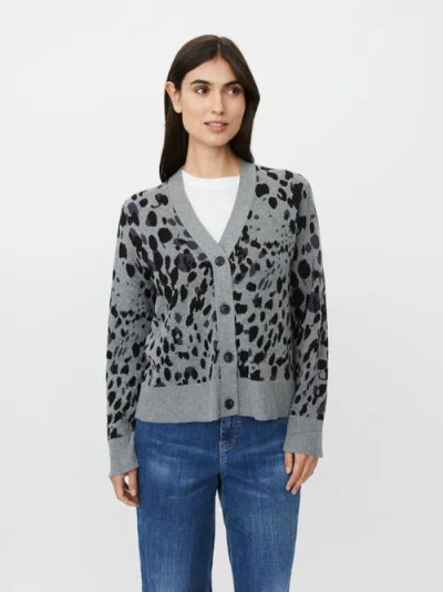 Masai Copenhagen Malokina Leopard Pattern Cardigan In Gray