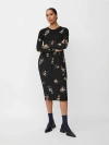 Masai Copenhagen Manamo Long Sleeve Midi Dress In Black